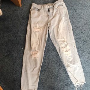 mom jeans size 9 light wash